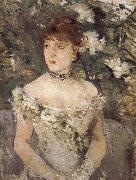 Berthe Morisot The woman dress for ball oil painting reproduction